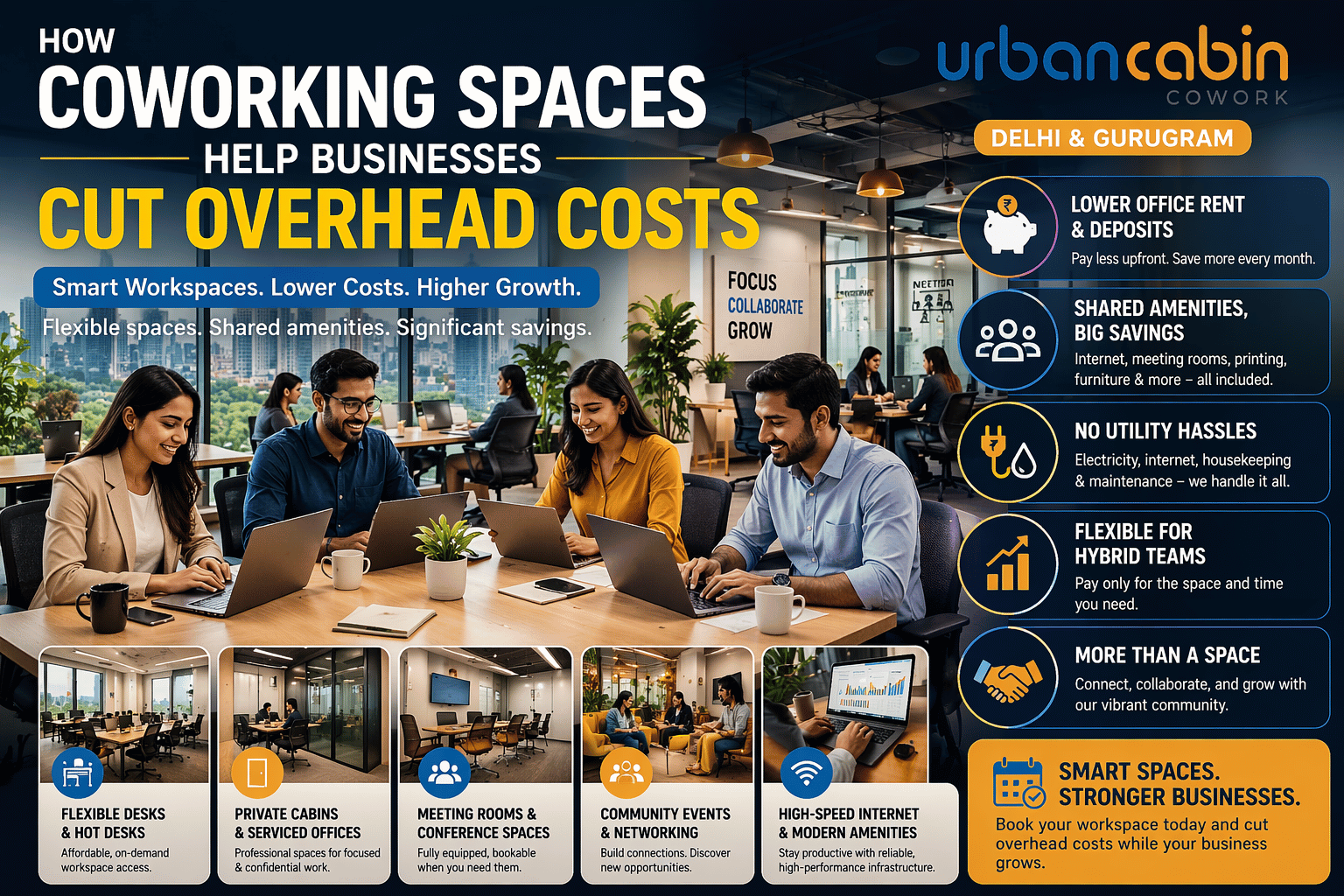 How Coworking Spaces Help Businesses Cut Overhead Costs