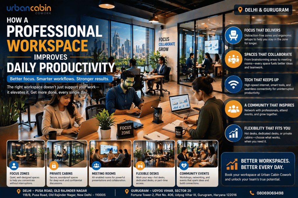 How a Professional Workspace Improves Daily Productivity
