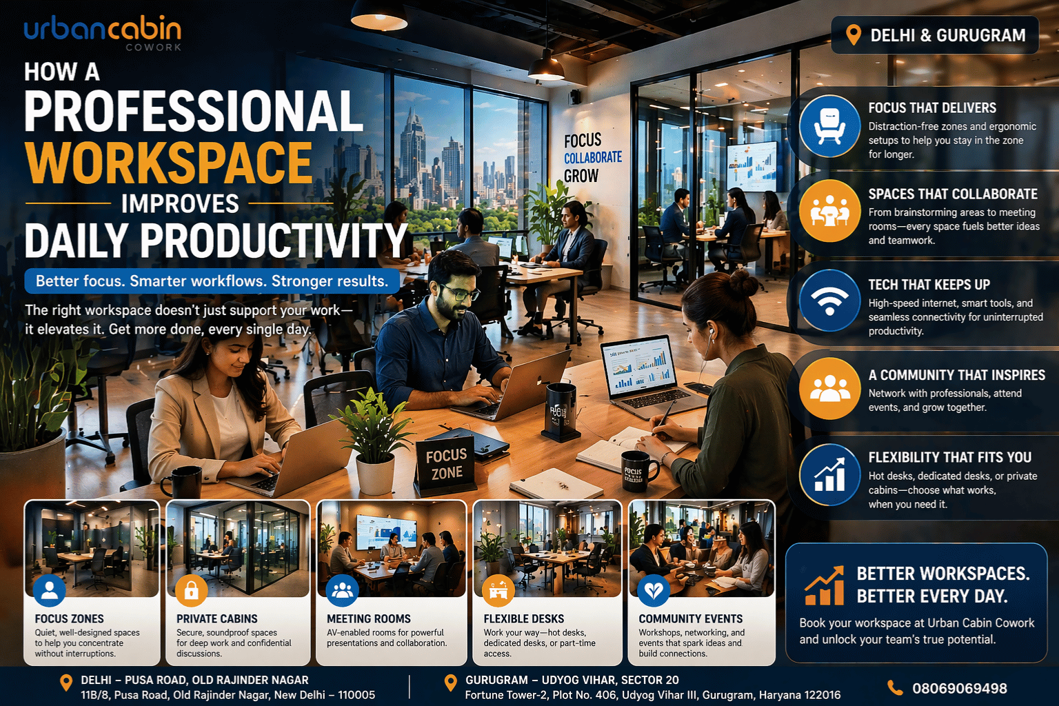 How a Professional Workspace Improves Daily Productivity