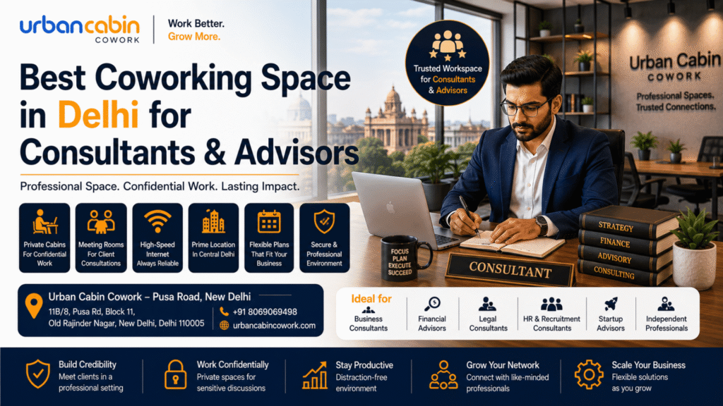 Coworking Space in Delhi for Consultants and Advisors