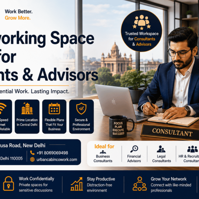 Coworking Space in Delhi for Consultants and Advisors