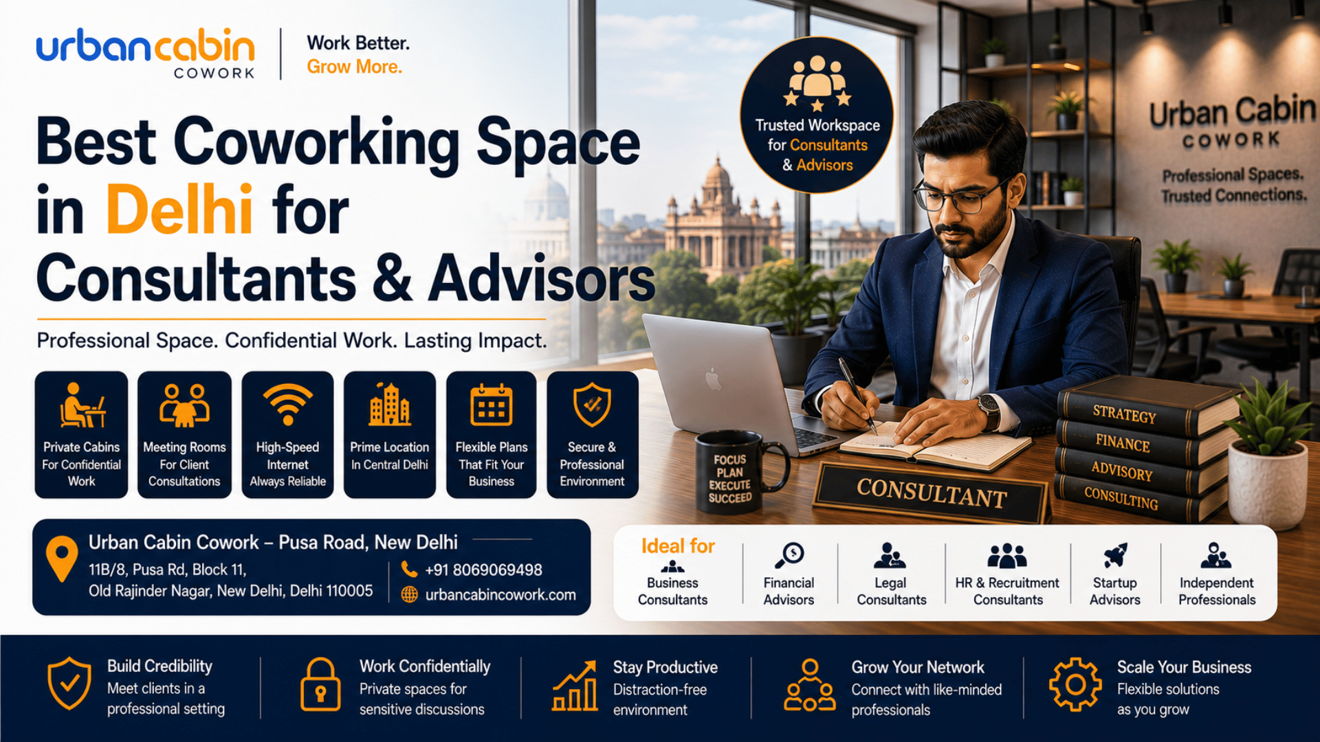 Coworking Space in Delhi for Consultants and Advisors