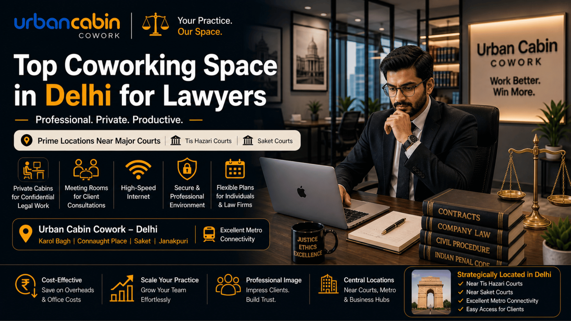 Coworking Space in Delhi for Lawyers
