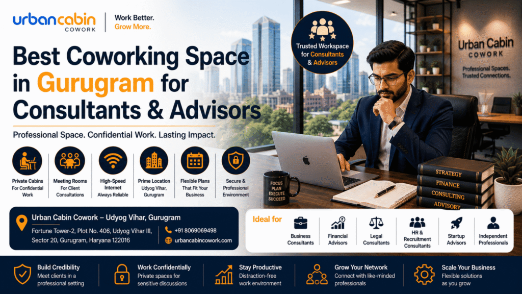 Coworking Space in Gurugram for Consultants and Advisors
