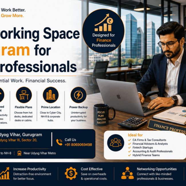 Coworking Space in Gurugram for Finance Professionals