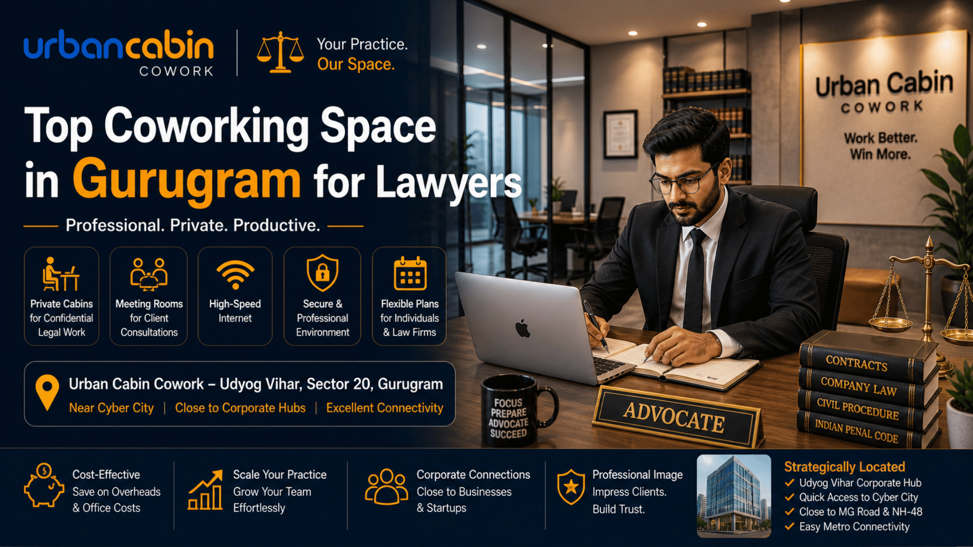 Coworking Space in Gurugram for Lawyers