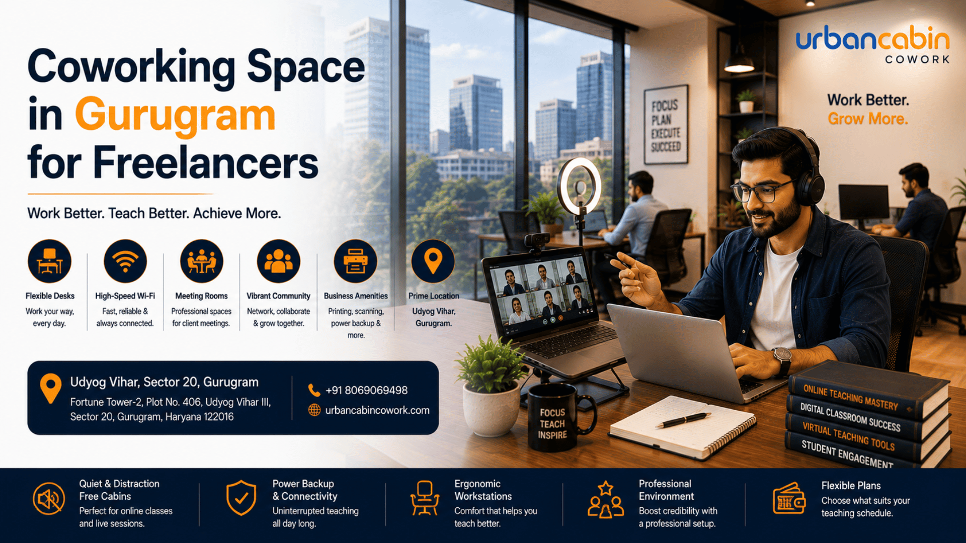Best Coworking Space in Gurugram for Freelancers