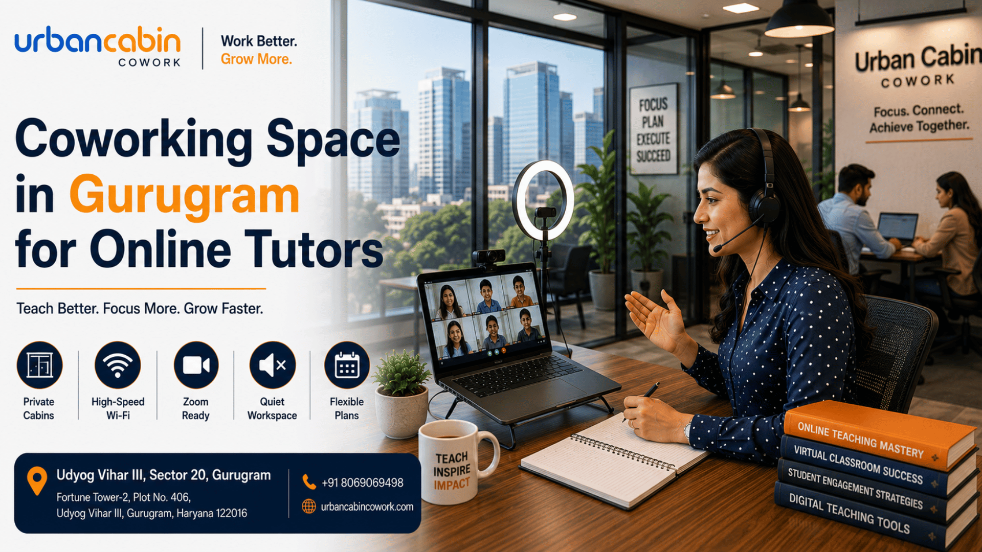 Best Coworking Space in Gurugram for Online Tutors