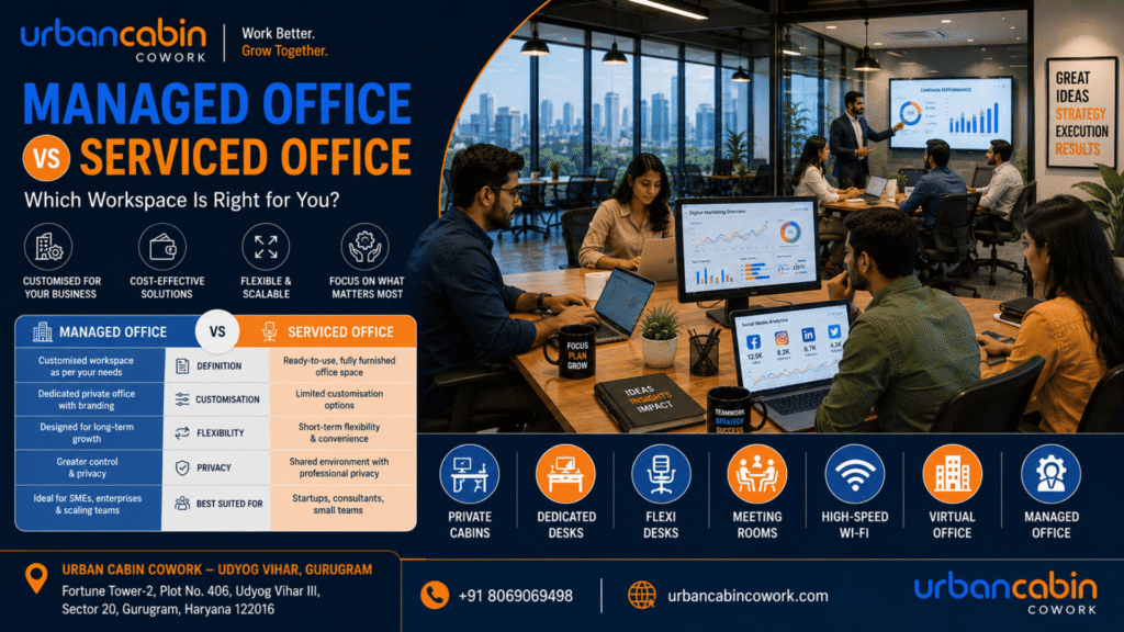 Managed Office vs Serviced Office: Key Differences Explained for Businesses