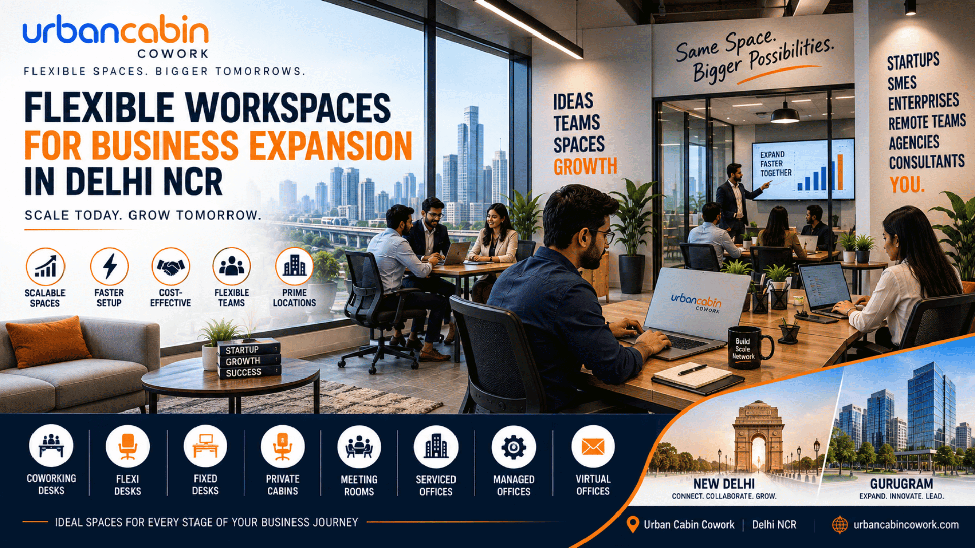 Flexible Workspaces for Business Expansion in Delhi NCR